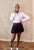 Preppy Lady Tennis Skirt (Black)